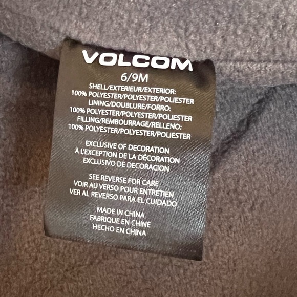 Volcom Hooded Fleece Lined Baby Snowsuit NWT - Picture 12 of 14